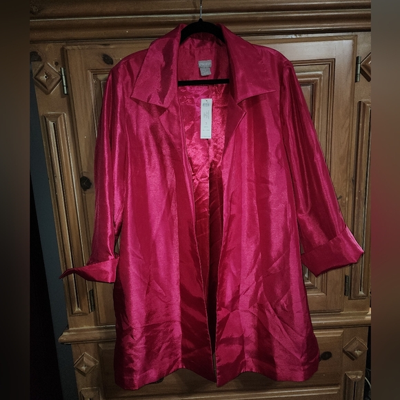 Chico's 2 Layer pink jacket XL - Picture 1 of 4